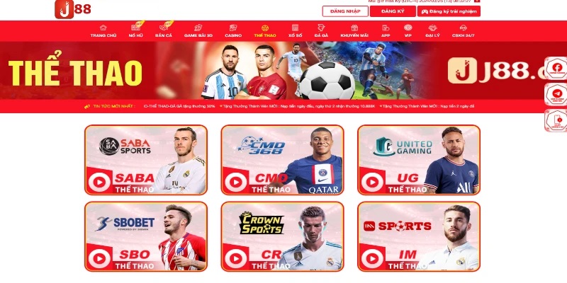 Giao Diện Sảnh United Gaming J88